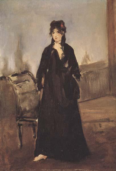 Edouard Manet Portrait de Berthe Morisot (mk40) Sweden oil painting art